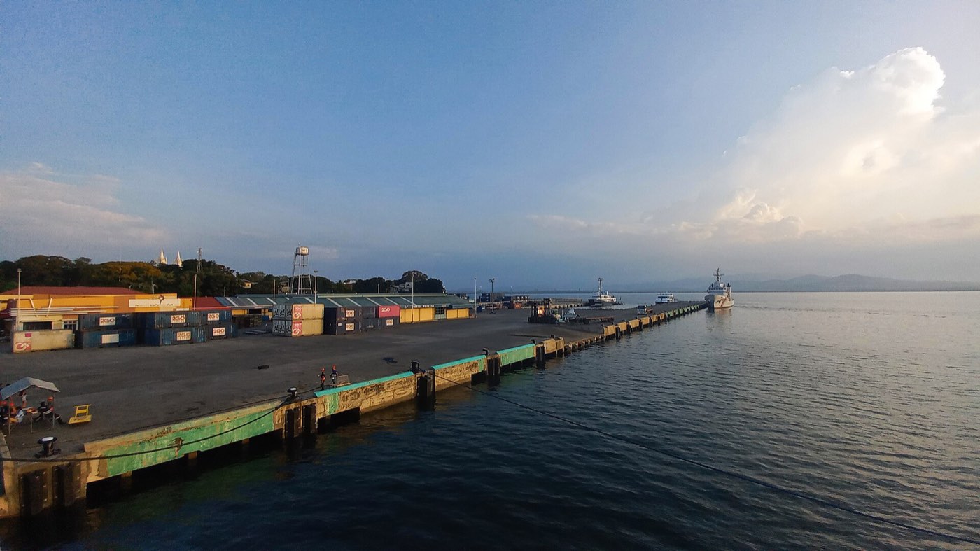 The pier at the Port of Puerto Princesa, Palawan