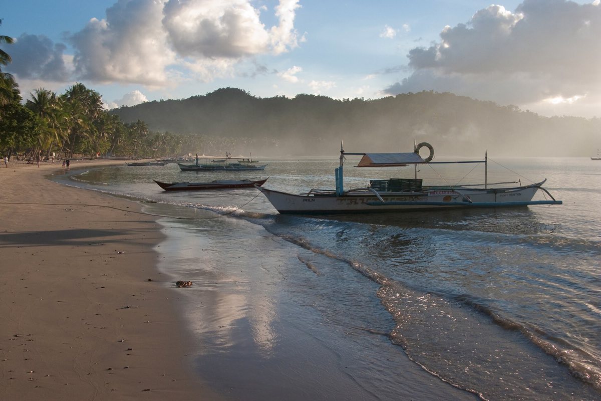 Boats at Port Barton, San Vicente, Palawan